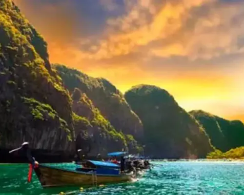 Phi Phi Islands Sunset Tour From Phi Phi by Longtail Boat